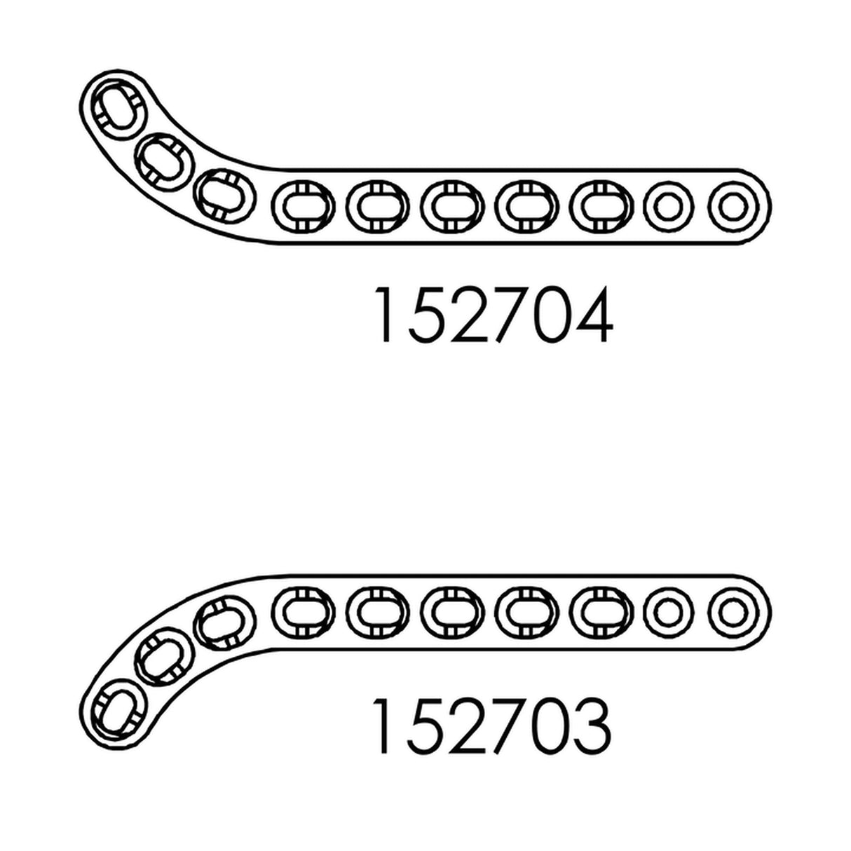 1.5mm Supracondylar Plates (UK Import) - Surgical SystemsSupracondylar Plates