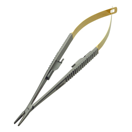 Castroviejo Needle Holders with Catch - Tungsten Jaws (German Import) - Surgical SystemsNeedle Holders