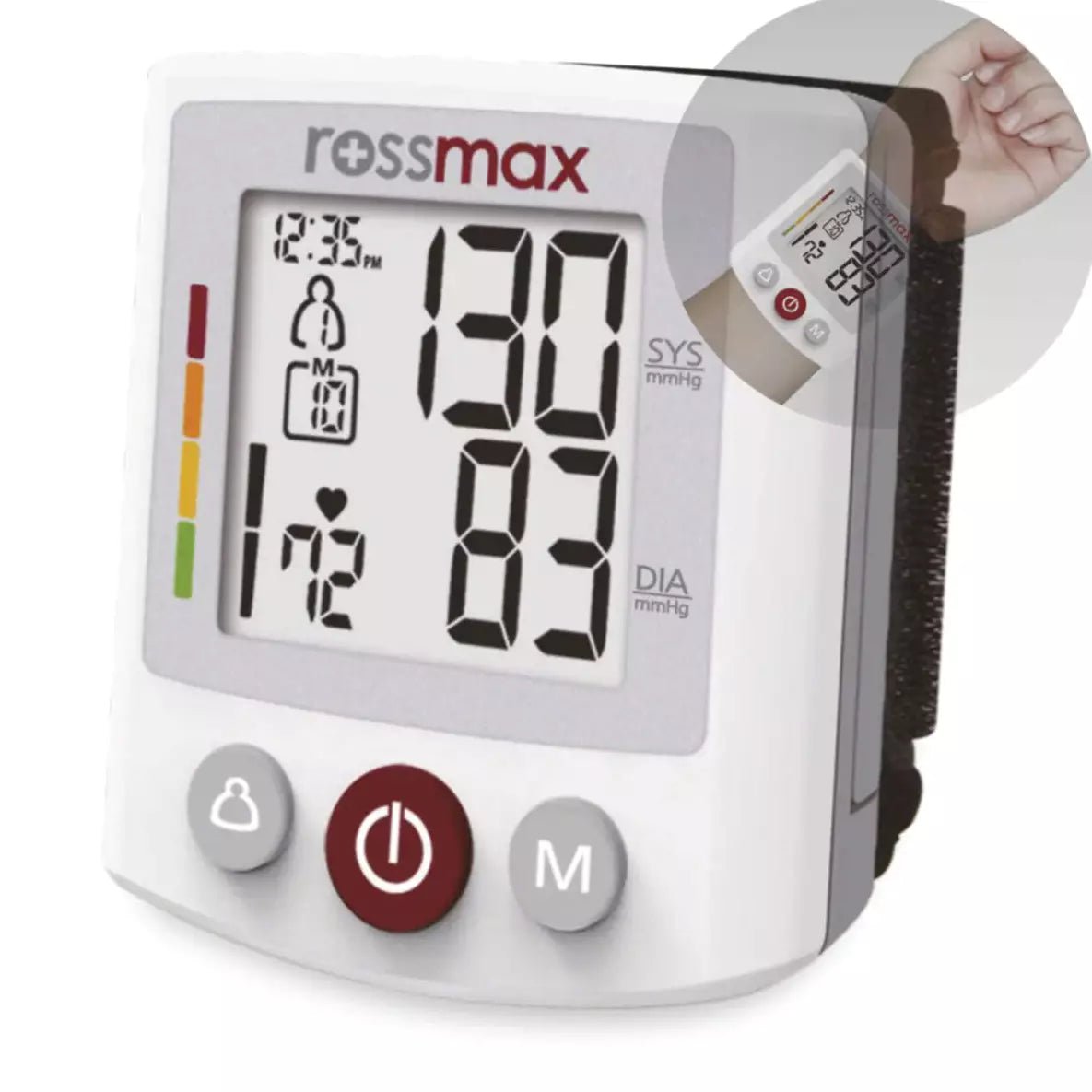 Rossmax Deluxe Automatic Wrist BP Meter BQ705 - Surgical SystemsBlood Pressure Monitors