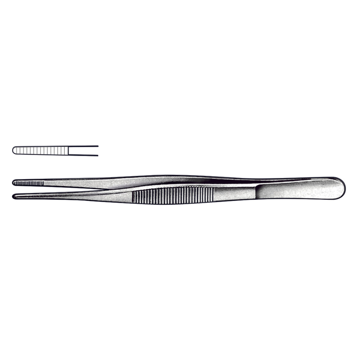Standard Dressing and Tissue Forceps - Narrow (German Import) - Surgical SystemsDressing Forceps