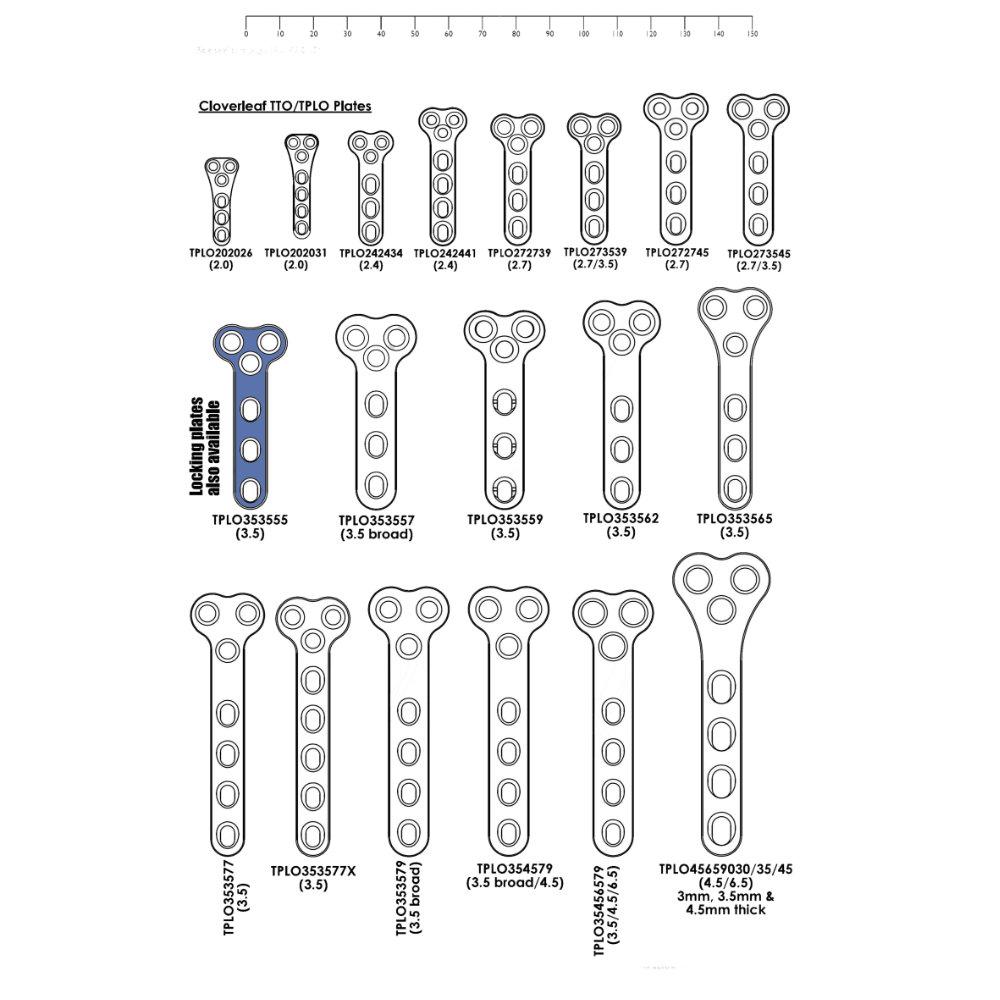 TPLO By Wedge Osteotomy Plates - Surgical SystemsTPLO Plates