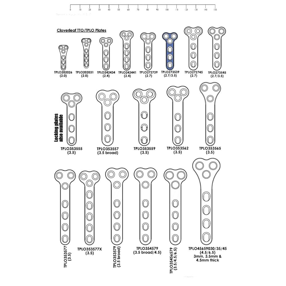 TPLO By Wedge Osteotomy Plates - Surgical SystemsTPLO Plates