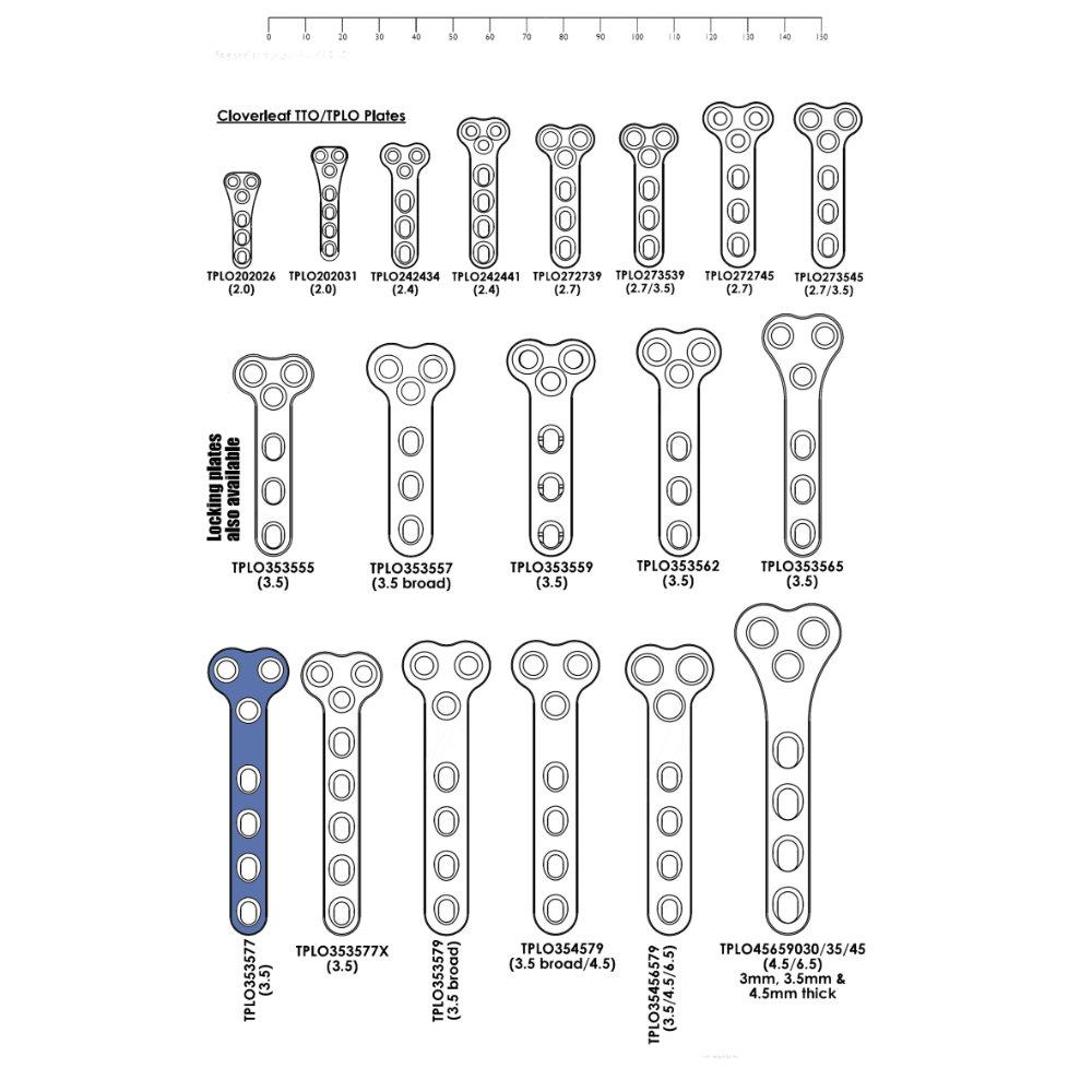 TPLO By Wedge Osteotomy Plates - Surgical SystemsTPLO Plates