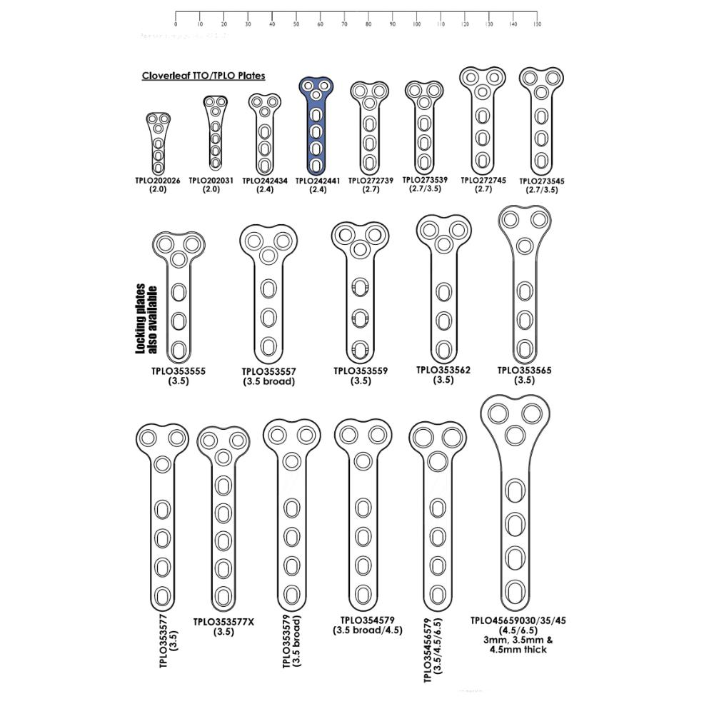TPLO By Wedge Osteotomy Plates - Surgical SystemsTPLO Plates