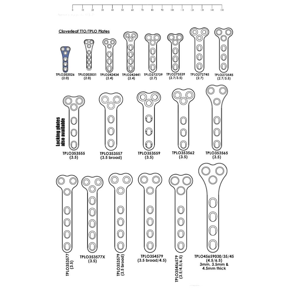 TPLO By Wedge Osteotomy Plates - Surgical SystemsTPLO Plates