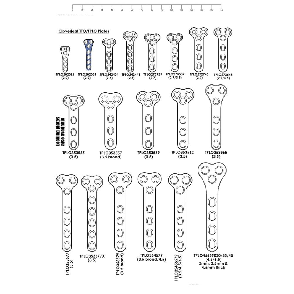 TPLO By Wedge Osteotomy Plates - Surgical SystemsTPLO Plates