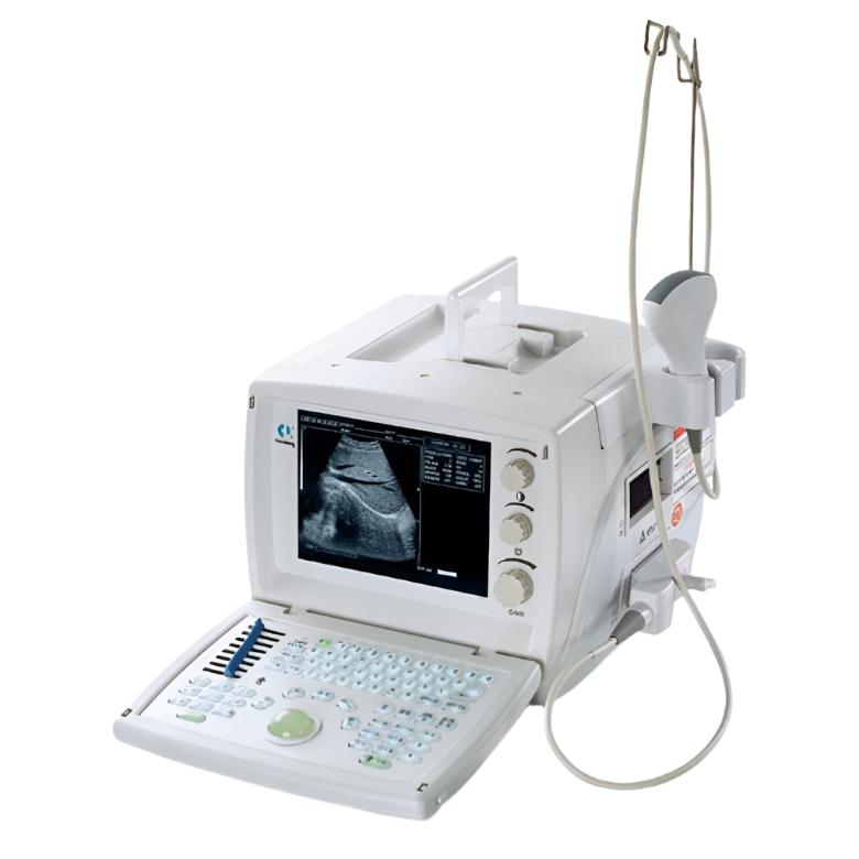 Ultrasound Black White basic portable 9.7" LCD monitor 1 convex probe battery - Surgical SystemsUltrasound Unit