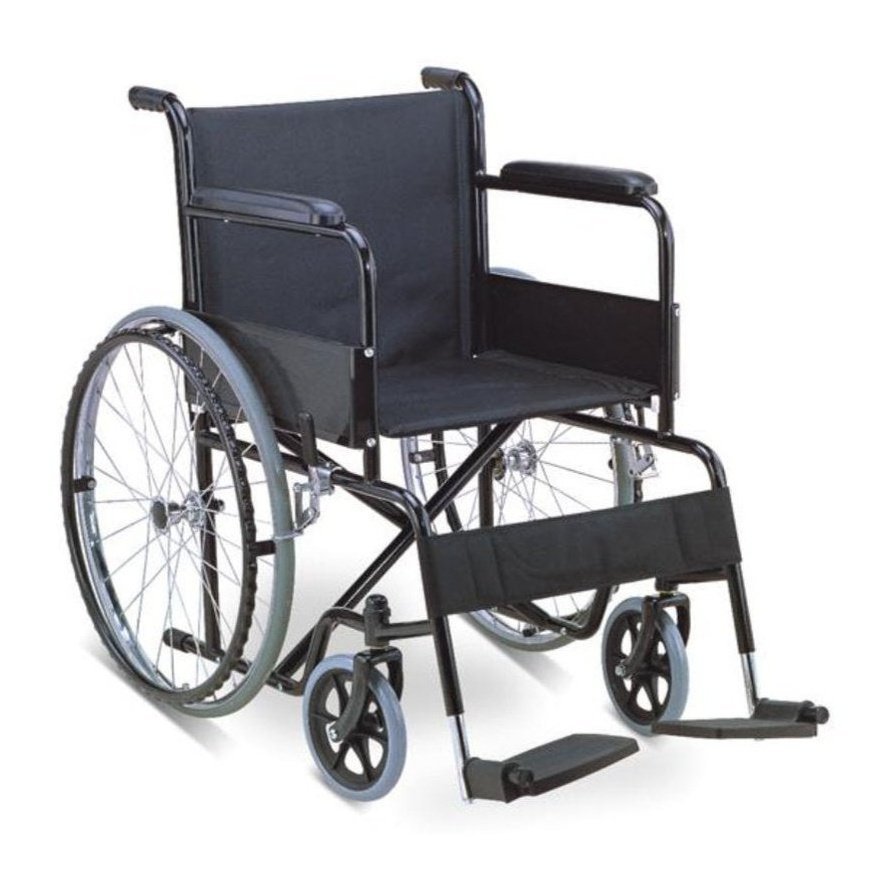 Wheelchair - Steel - Basic Model - Fixed Arm & Foot Rest - Surgical SystemsWheelchairs