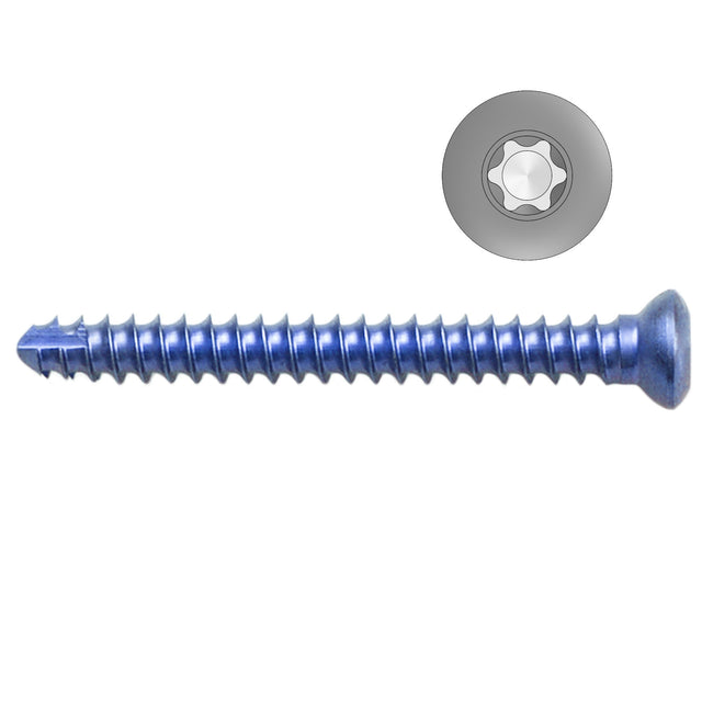 2.7mm Titanium Self-tapping Cortical Screws - Star Drive (German Import) - Surgical SystemsTitanium Screws