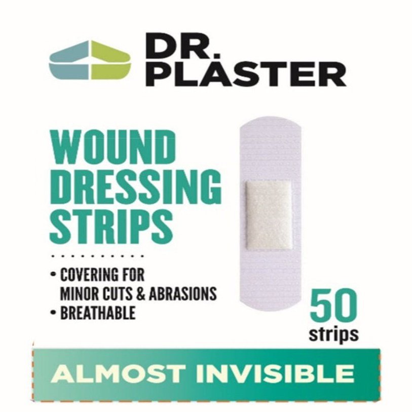 Dr Plaster Clear 50's 24mm x 72mm - MOQ: 10