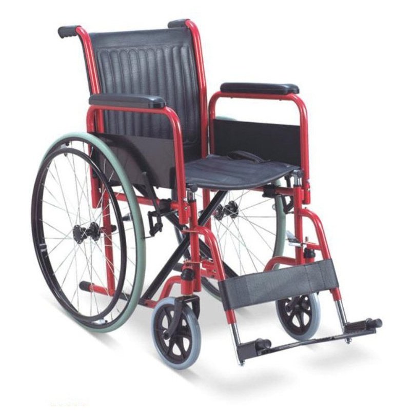 Wheelchair - Steel/PVC - Detatachable Arm & Foot Rest