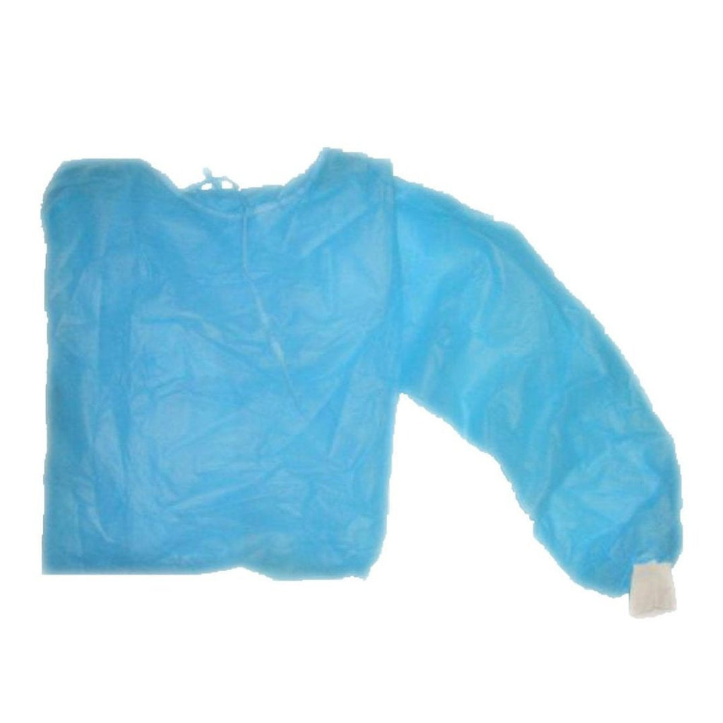 Gown PPE Long Sleeve XXXL Blue 40g/m2 MOQ: 50