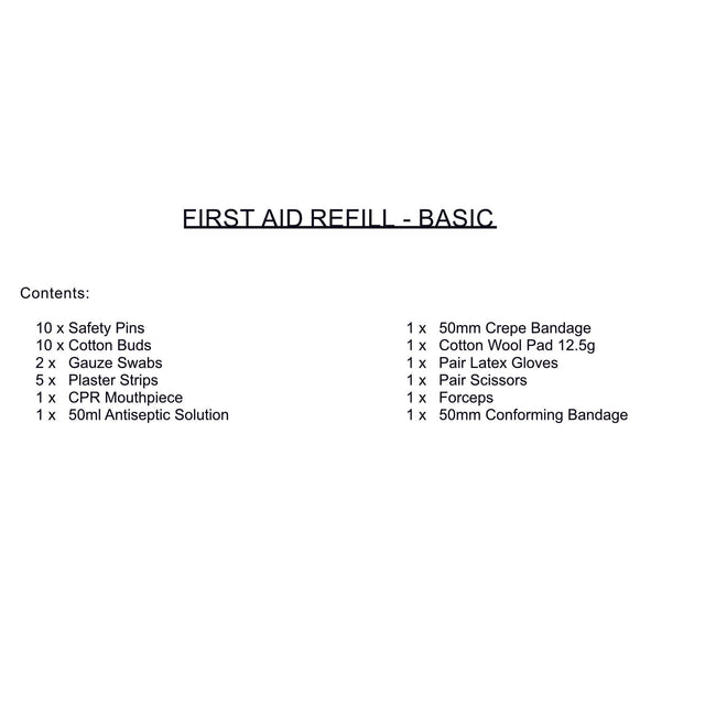 Basic First Aid Kit Refill - Essential Supplies - Surgical SystemsFactory First Aid Kits