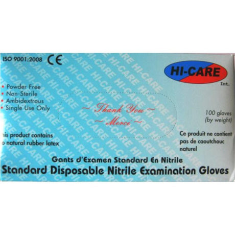 EXAMINATION GLOVES - NITRILE - POWDER FREE - BOX 100 - 5g weight - Surgical SystemsExamination Gloves