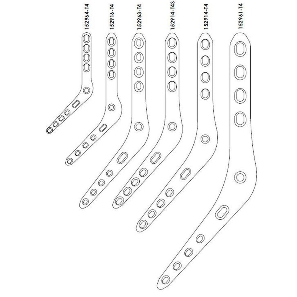 Feline & Canine Medial Pantarsal Arthrodesis Plates with T4 Slot - Surgical SystemsArthrodesis