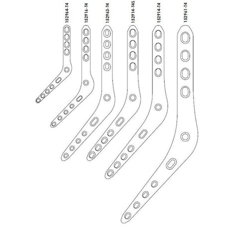 Feline & Canine Medial Pantarsal Arthrodesis Plates with T4 Slot - Surgical SystemsArthrodesis