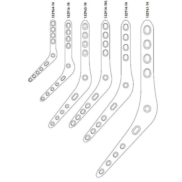 Feline & Canine Medial Pantarsal Arthrodesis Plates with T4 Slot - Surgical SystemsArthrodesis