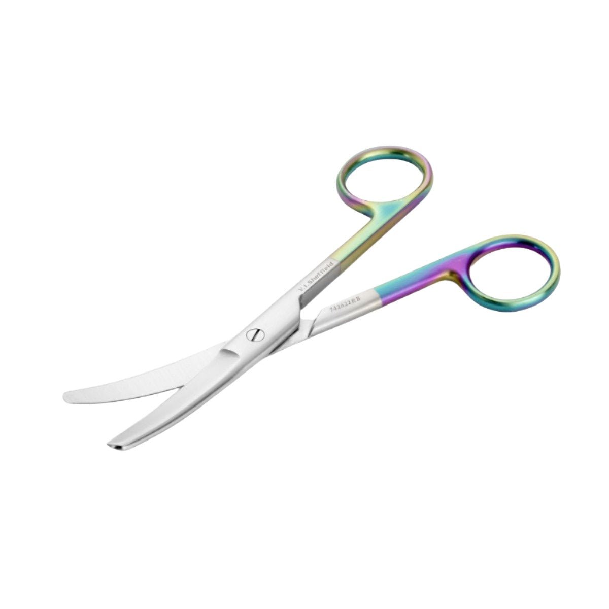 Standard Operating Scissors - 130mm - Curved - Coloured Handles ...