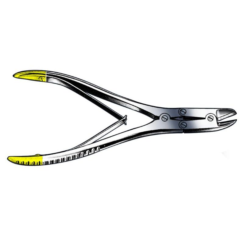 Wire Cutter, TC-Gold slight angled, double action, Cuts to 1.5mm
