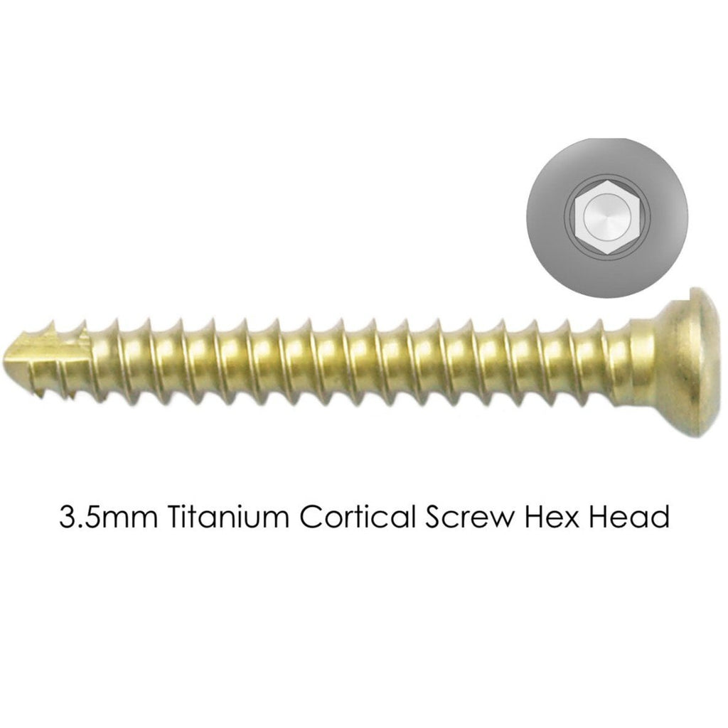 Cortical Self-tapping Titanium Screws - Hex Head